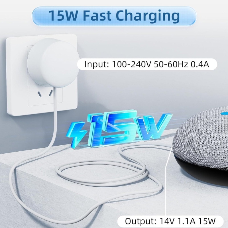 45BB Bộ Chuyển Đổi Nguồn Điện  - đánh giá và giá Google Speaker Nest Audio